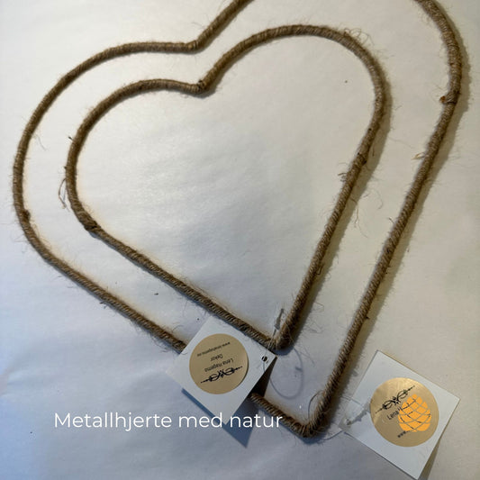 Metallhjerte med natur