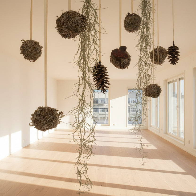 Ai bilde kombinert med mitt eget bilde av tillansia og lavkuler