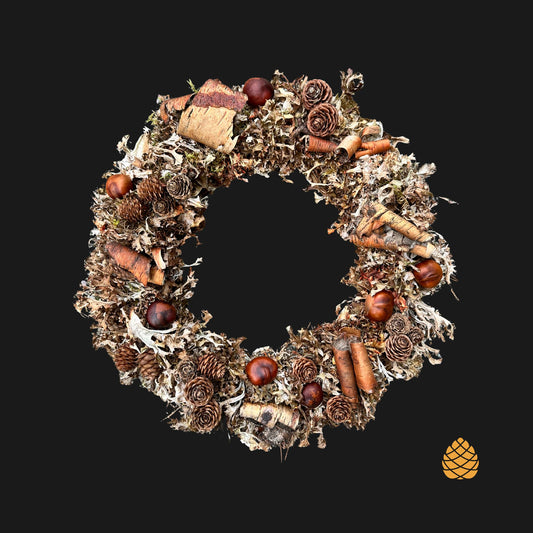 1. Krans i bruntoner