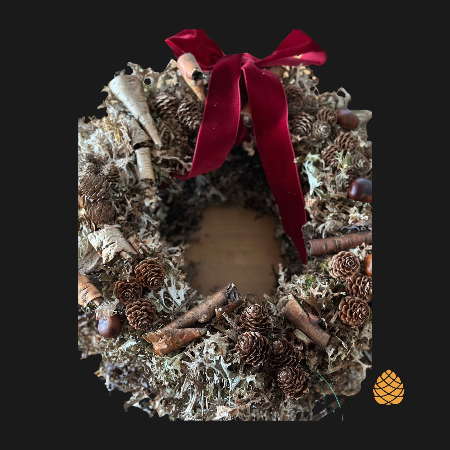 1. Krans i bruntoner